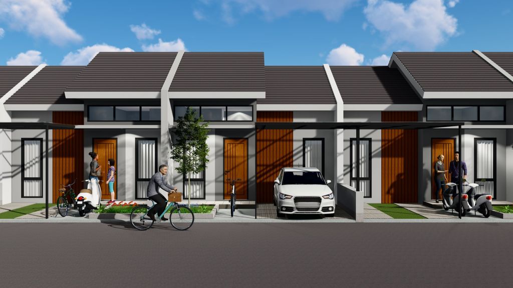 foto tampak rumah tipe Cluster Nusa Dua perumahan GRIYA ARTHA SUKASARI 2
