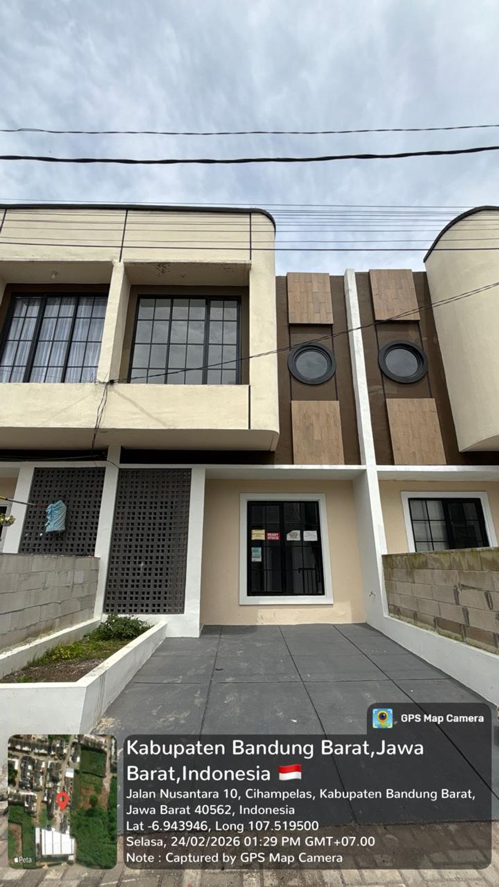 foto tampak rumah tipe 38 Compact High Ceiling (2KT) (334) perumahan Griya Pataruman Asri 3
