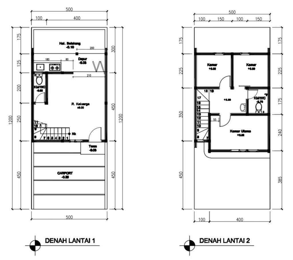 foto denah rumah tipe 54 Compact (3 kamar) (630) perumahan The Green Padasuka