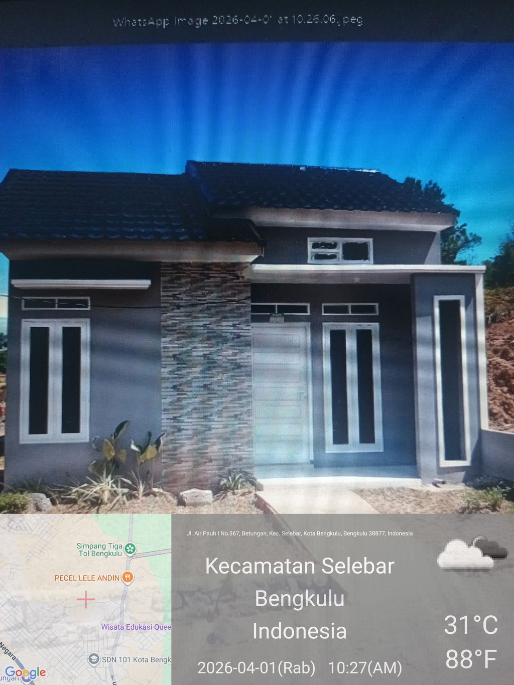 foto gerbang perumahan BETUNGAN RESIDENCE