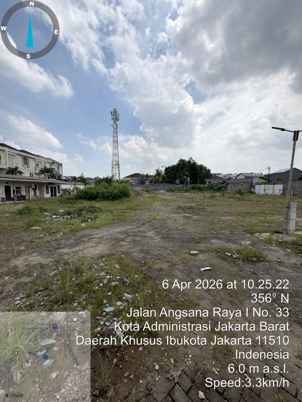 foto posisi tengah perumahan Viona Residence