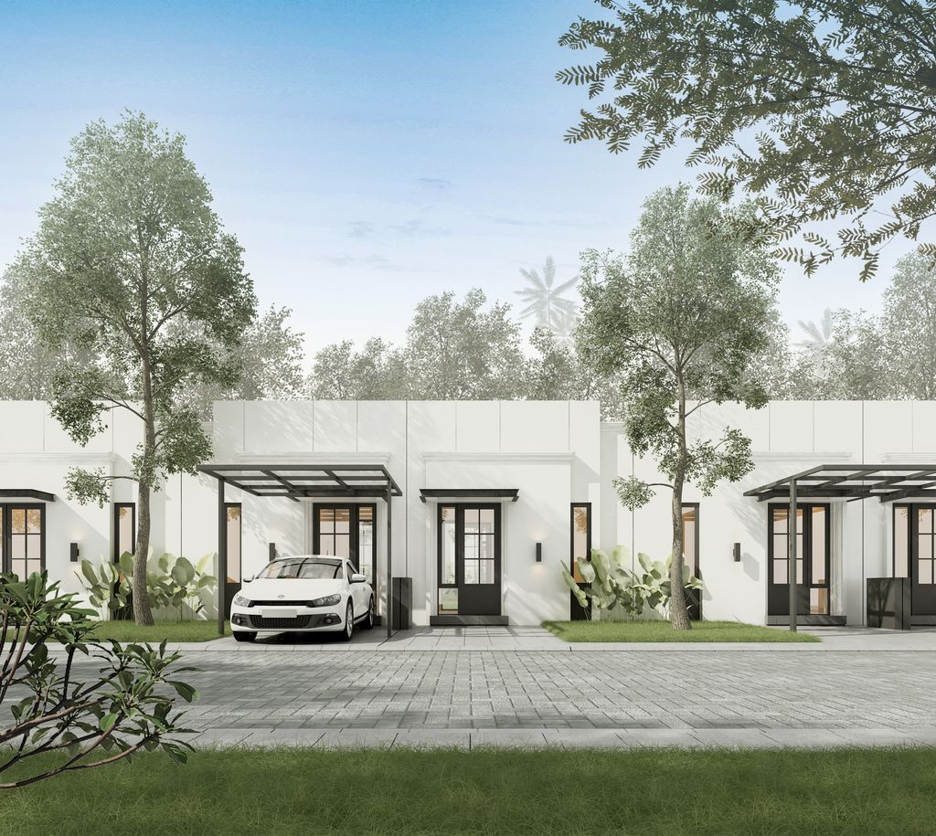 foto tampak rumah tipe Verona 5 B107A perumahan ROYAL RESIDENCE MENGANTI