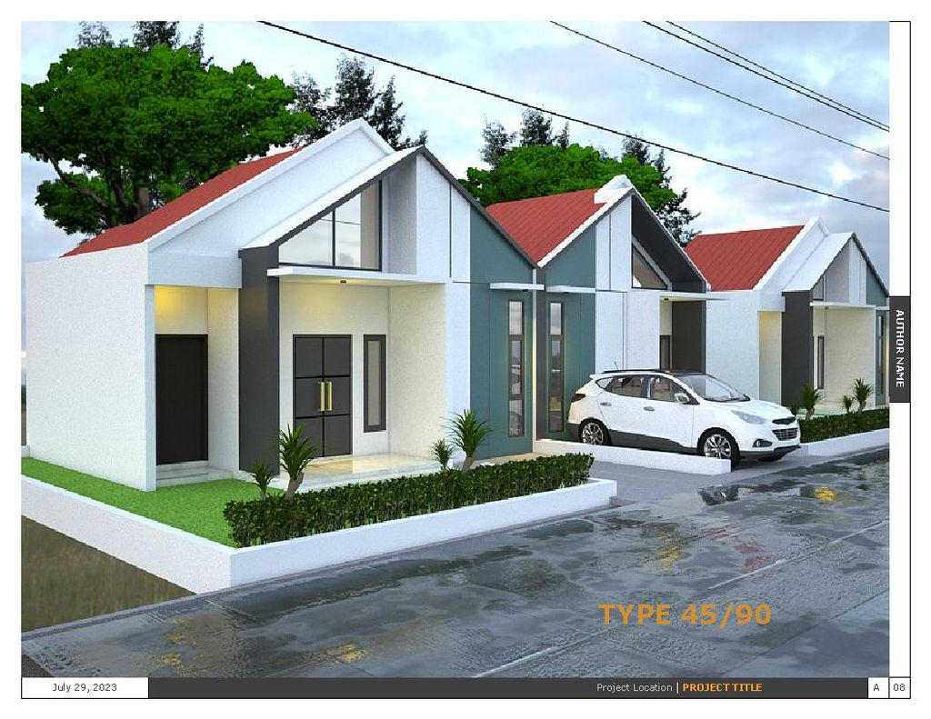 foto tampak rumah tipe 36/80 perumahan Rinjani Gardenia City