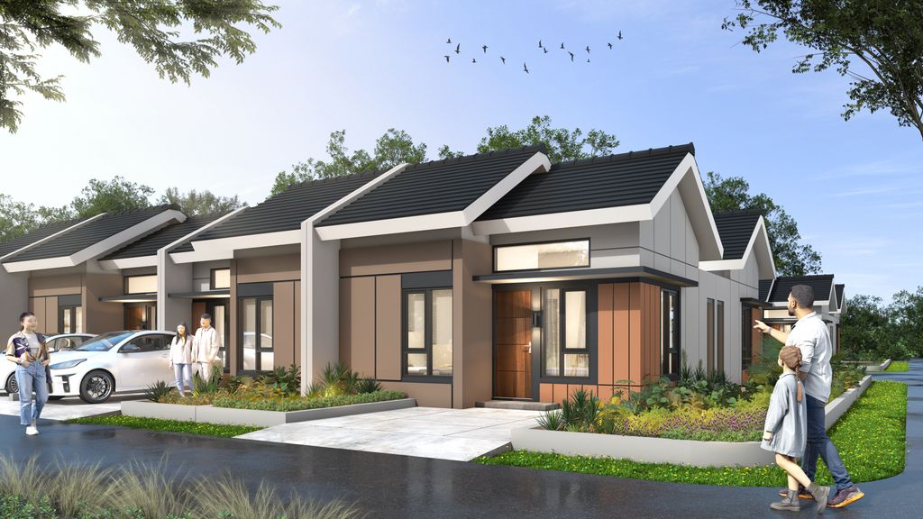 foto tampak rumah tipe 28/89 DPP 398.035.992 perumahan Perumahan Puri Harmoni 8 Extension