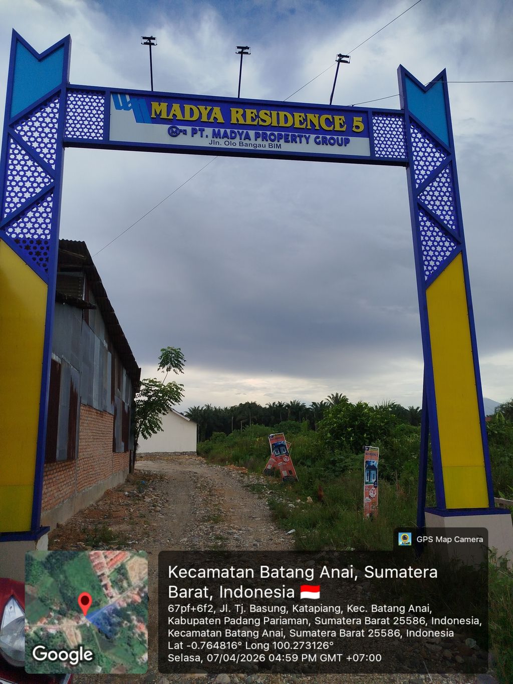 foto gerbang perumahan MADYA RESIDENCE 5