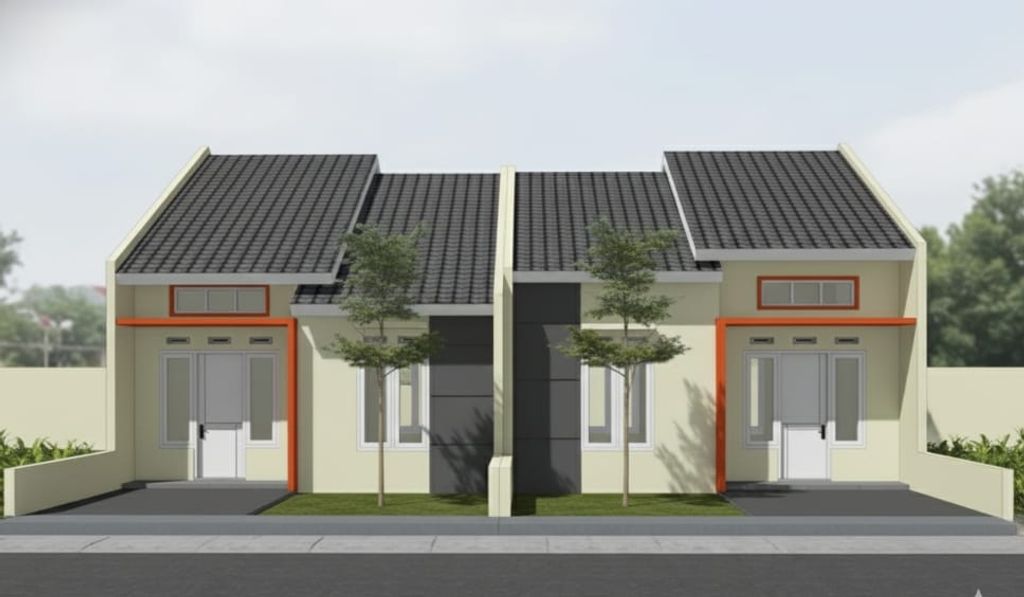 foto tampak rumah tipe 36/72 perumahan Parappa Permai