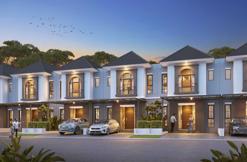foto tampak rumah tipe Charlene perumahan CITRAHARMONI - CLUSTER CAMBRIDGE 3