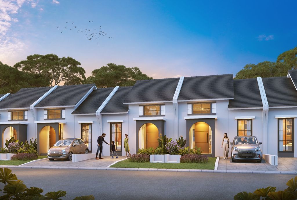 foto tampak rumah tipe Camden B perumahan CITRAHARMONI - CLUSTER CAMBRIDGE 3