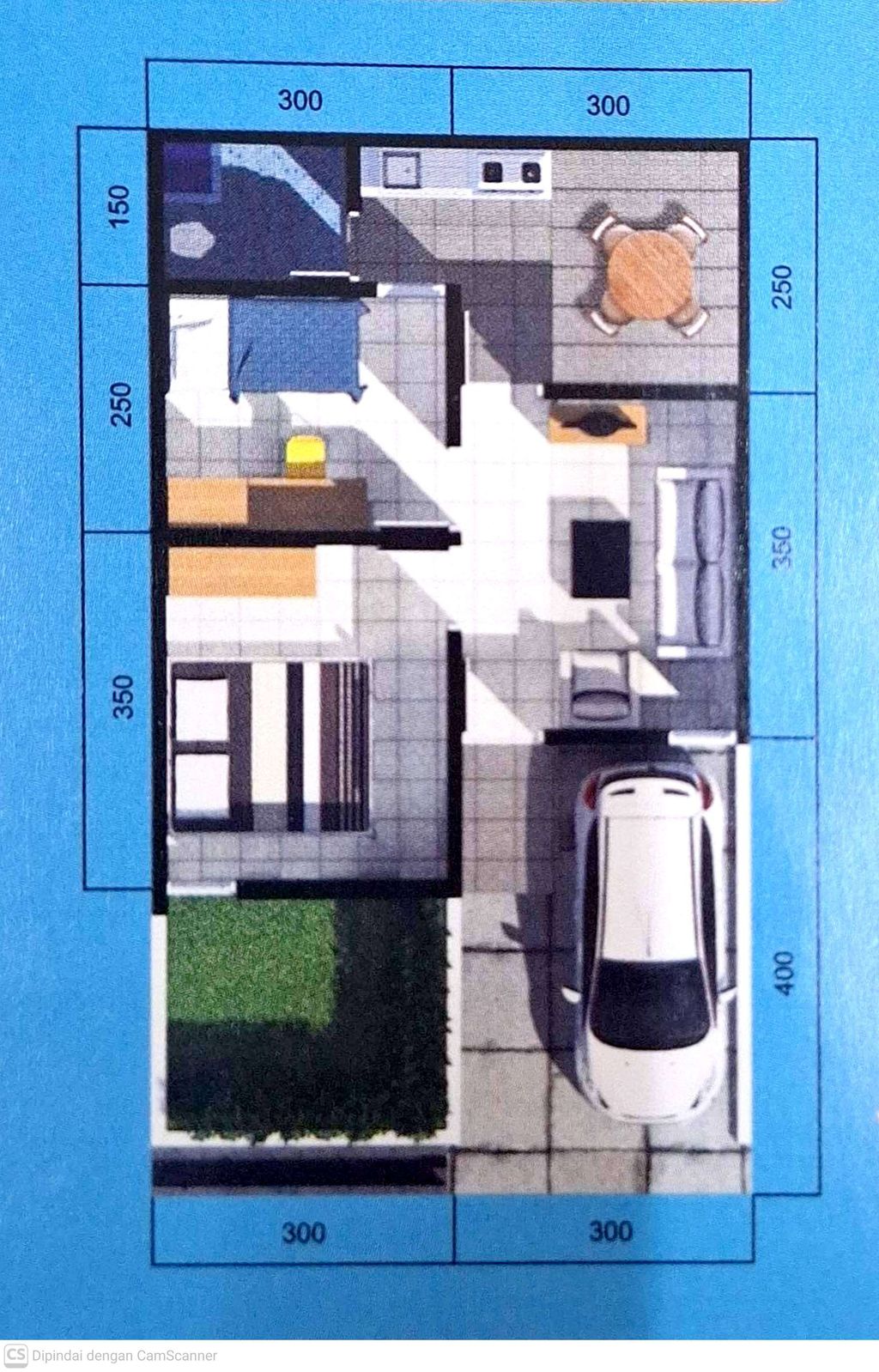 foto denah rumah tipe PANORAMA 2026 perumahan PANORAMA PANEMBONG 3