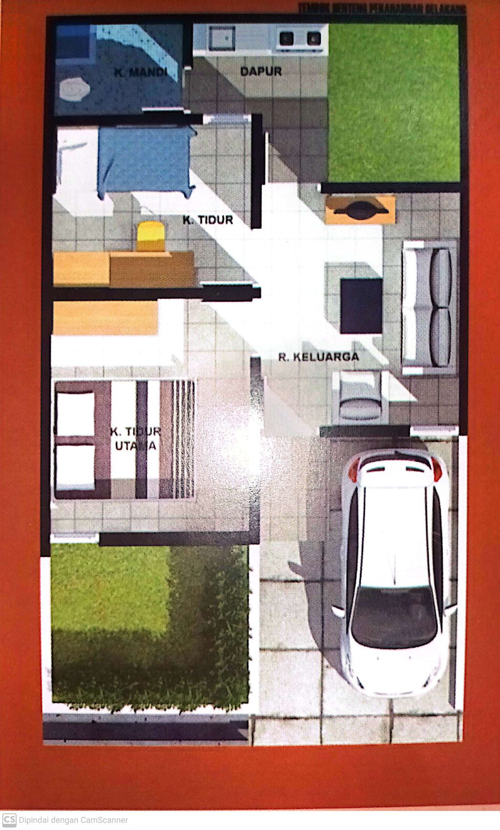 foto denah rumah tipe KALIBUNDER 2026 perumahan Kalibunder Regency 4