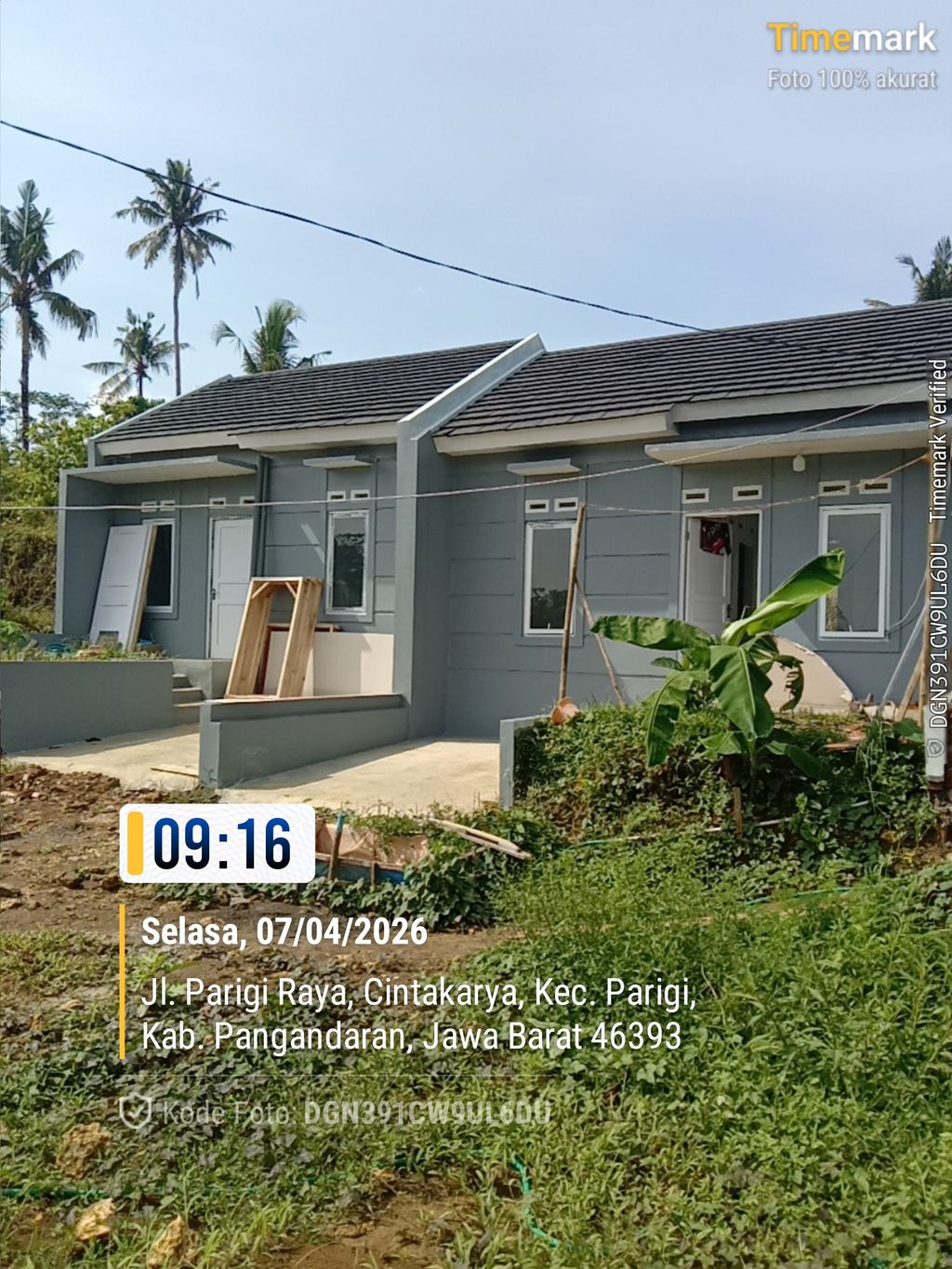 foto contoh rumah perumahan Kota Impian Pangandaran