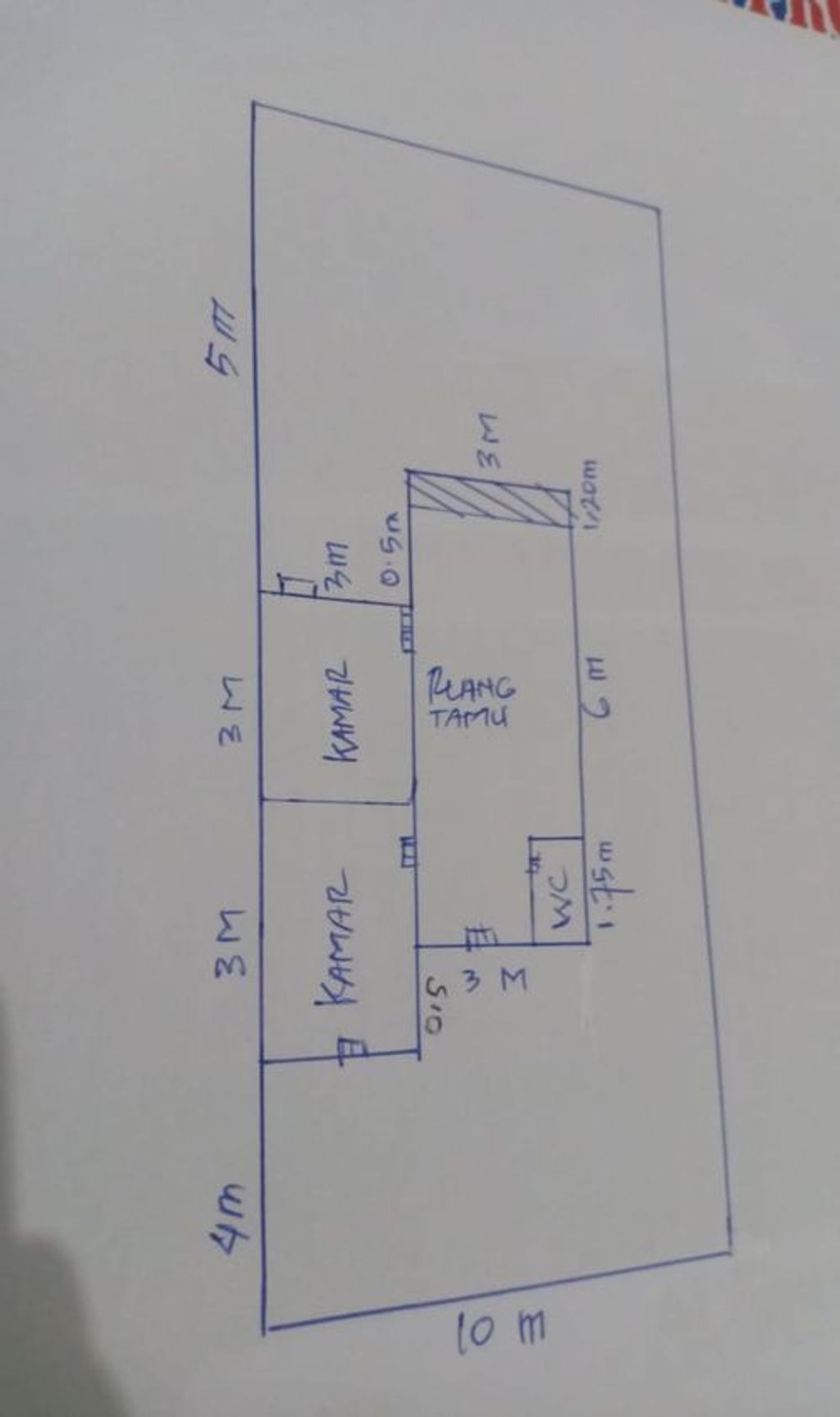 foto denah rumah tipe 36 perumahan Ameera Mentaya Indah 2