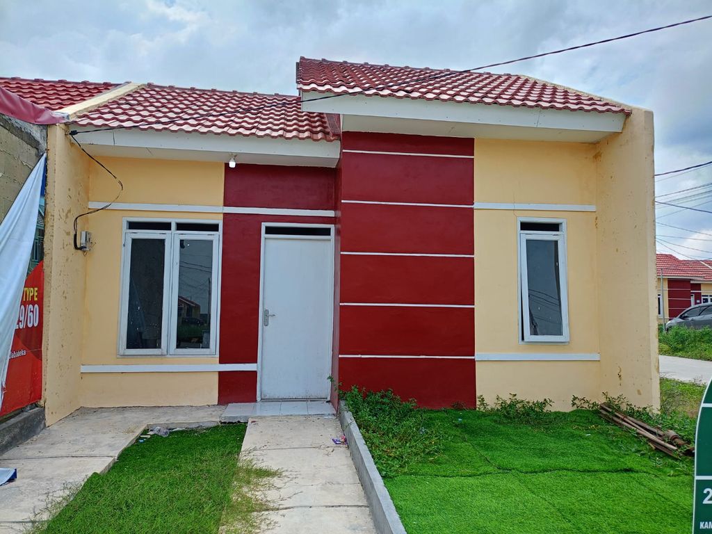 foto tampak rumah tipe SUBSIDI perumahan KERTAMUKTI SAKTI RESIDENCE 2