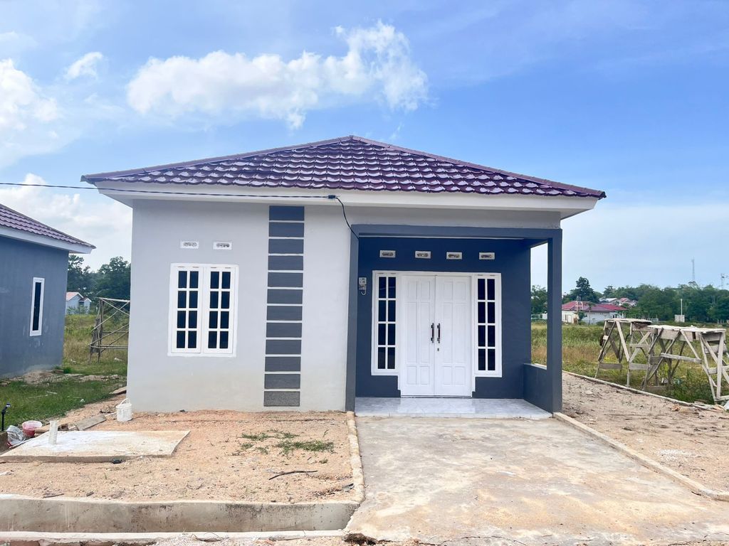foto tampak rumah tipe SINGLE TERBARU perumahan PADANG BARU RESIDENCE