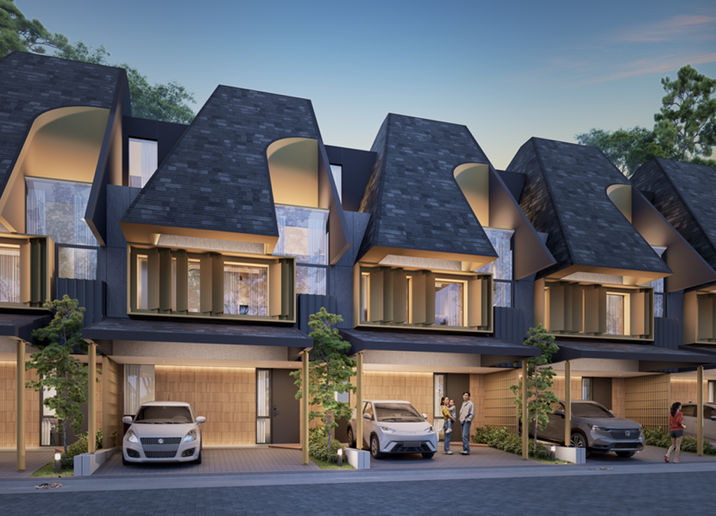 foto tampak rumah tipe 6x12 Sudut I perumahan Countrywoods Heritage