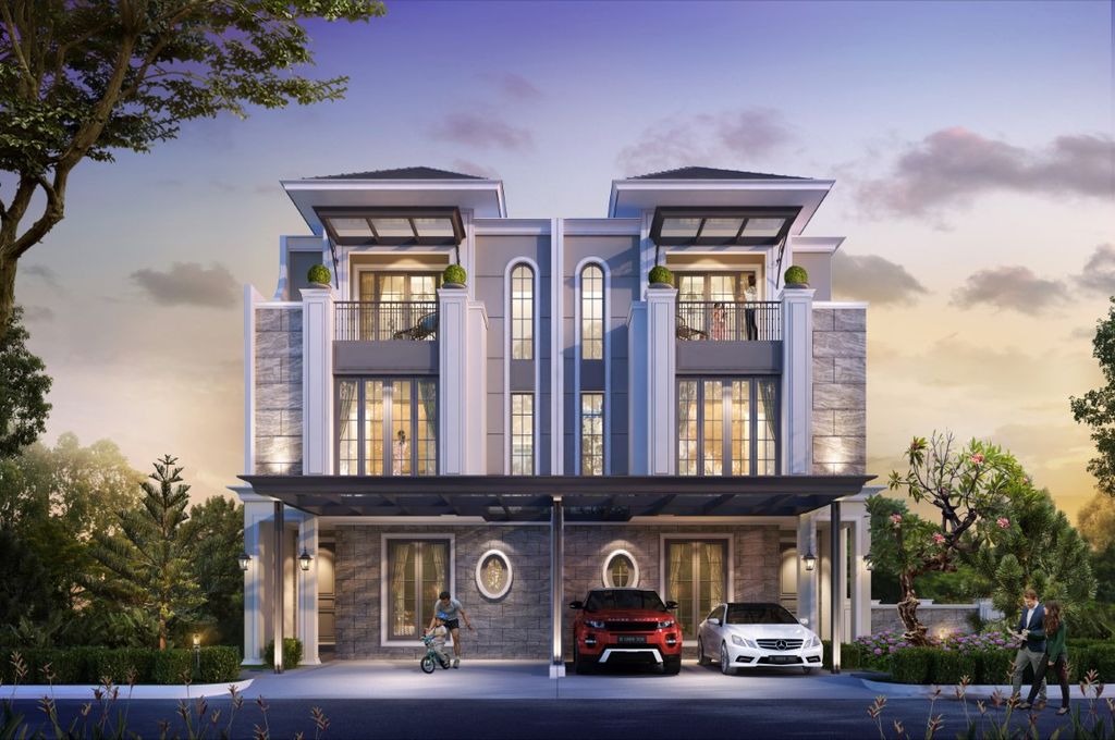 foto tampak rumah tipe 105/140 BIC/05 perumahan BUKIT PODOMORO JAKARTA