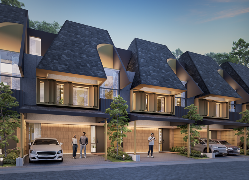 foto tampak rumah tipe 7x12 IRR perumahan Countrywoods Heritage