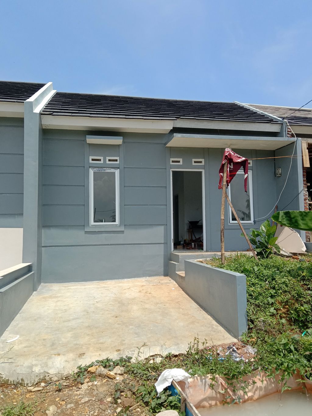 foto tampak rumah tipe 30/72 perumahan Kota Impian Pangandaran
