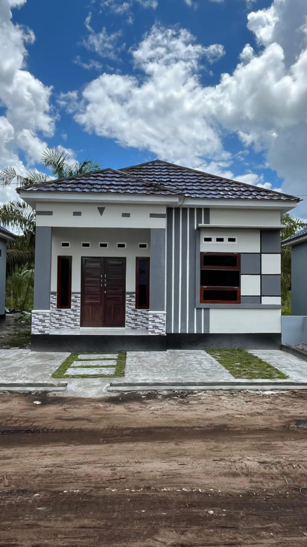 foto tampak rumah tipe 36 perumahan GRIYA CHALIN BINA KARYA