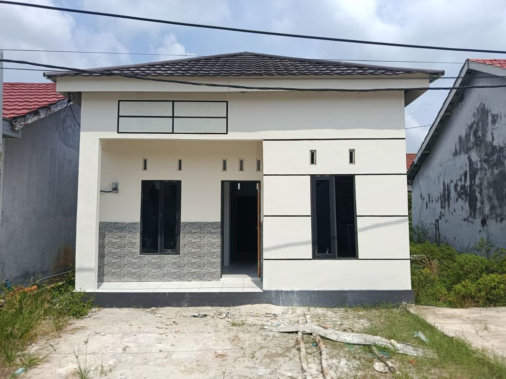 foto tampak rumah tipe 36 perumahan Ameera Mentaya Indah 2