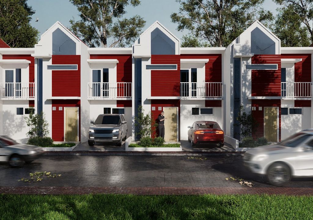 foto tampak rumah tipe KRISNA perumahan MBR SKYLAND ARJUNA