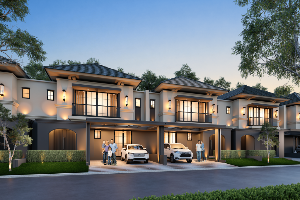 foto tampak rumah tipe BRIGHTON perumahan CitraLand Palu