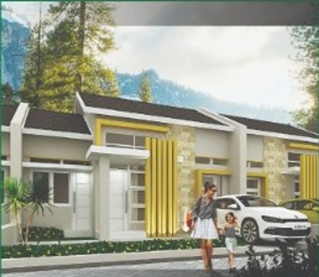 foto tampak rumah tipe 60/60 J2-33 perumahan COCO GARDEN