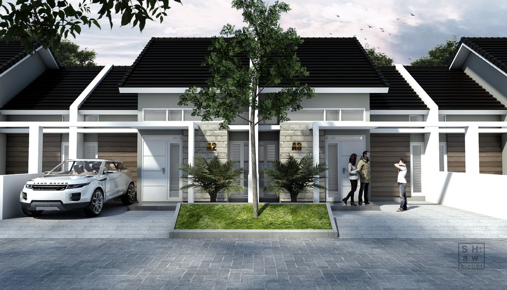 foto tampak rumah tipe 52 A perumahan GREEN SYUHADA