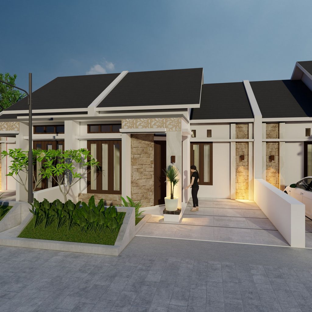 foto tampak rumah tipe SAHADEWA perumahan MUTIARA AMARTA VILLAGE