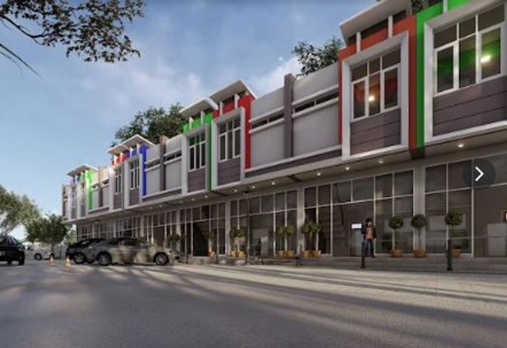 foto denah rumah tipe COMMEMRCIAL PARK perumahan MEGA SENTUL - DAHLIA