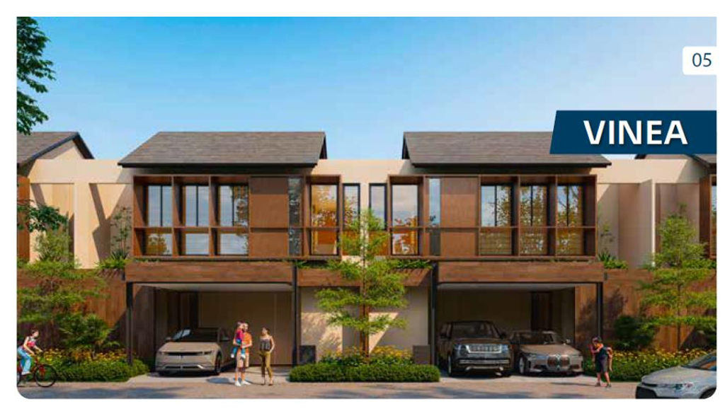 foto tampak rumah tipe Lynn Parc X-B2 perumahan Lynn Parc Residence