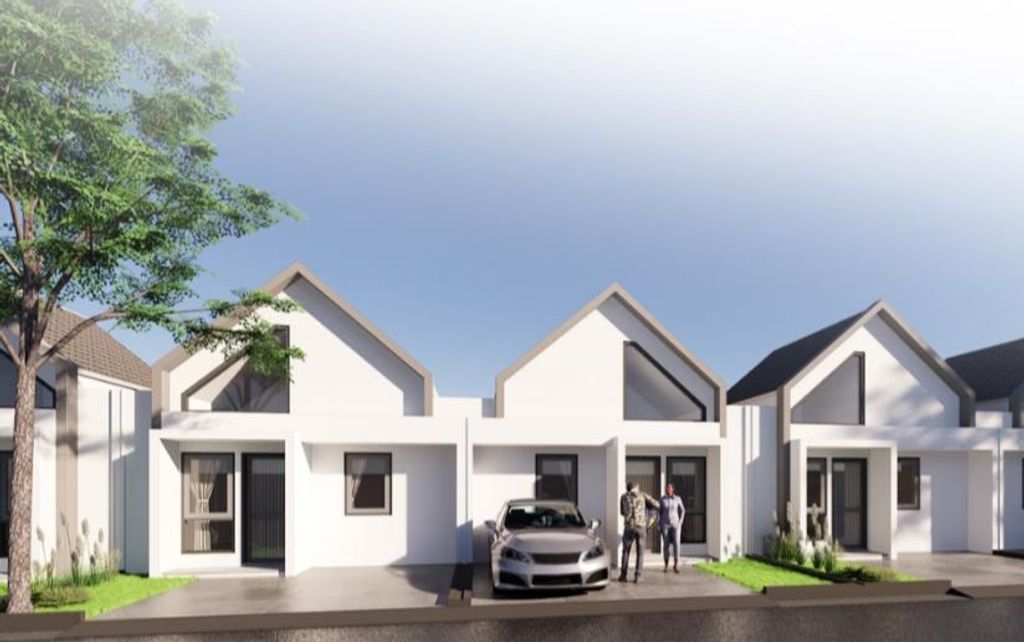 foto tampak rumah tipe 36/60 perumahan GARDEN D'KERTASARI