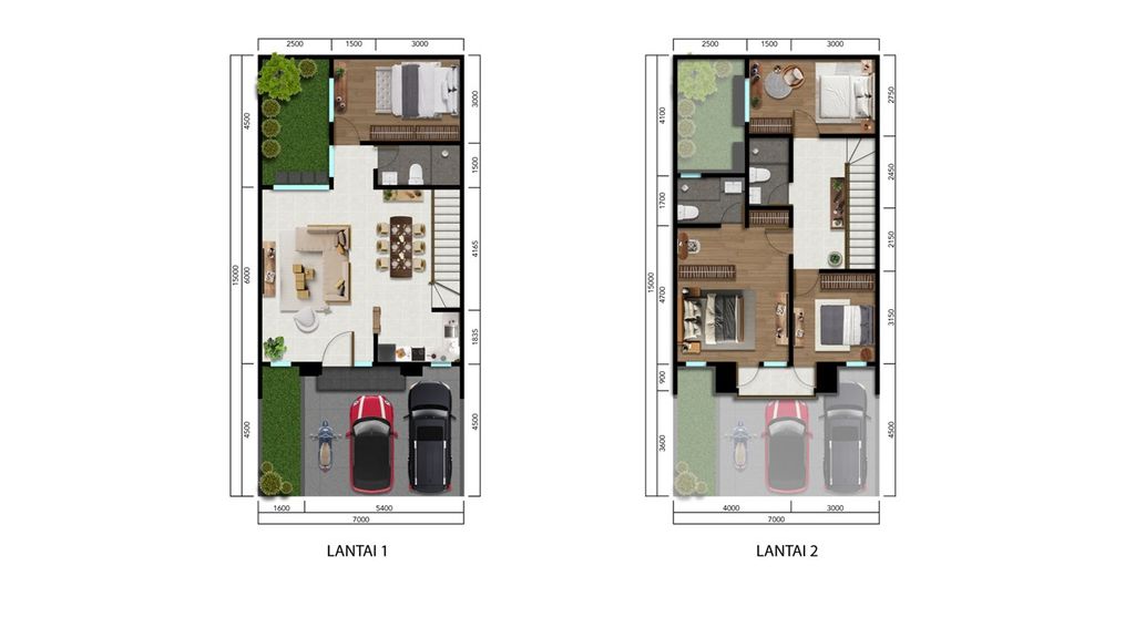foto denah rumah tipe Clavenna B perumahan CITRAGRAND CIBUBUR CBD/CITRAGRAND 2 ( CLUSTER ACHILLEA tahap 2)