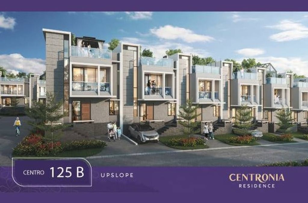 foto tampak rumah tipe CENTRO 125 B perumahan Centronia Residence