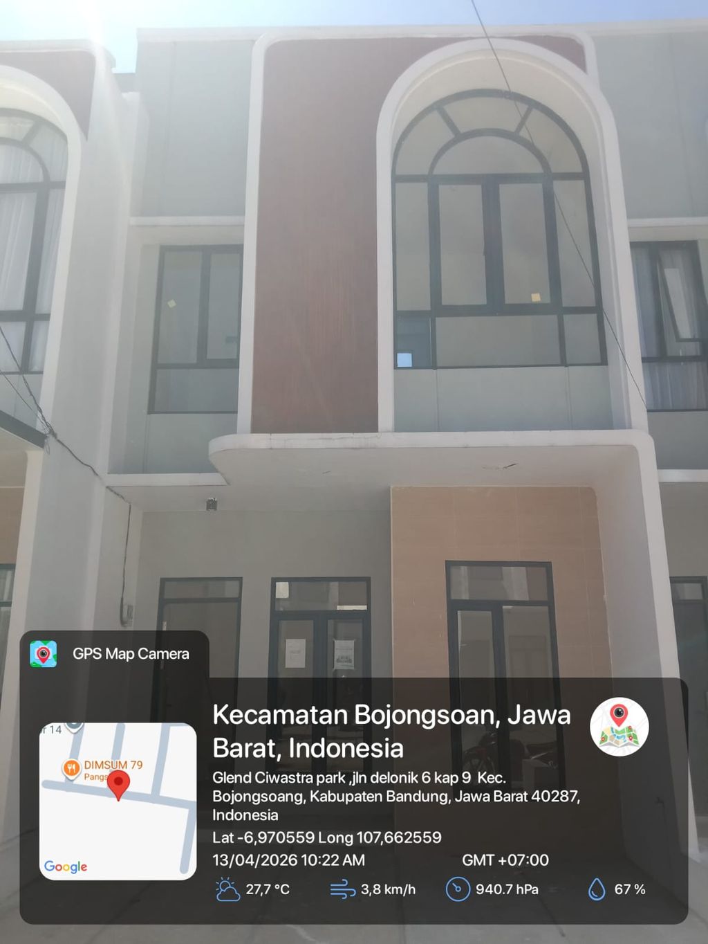 foto tampak rumah tipe 43 Compact 3 Kamar HC (472) perumahan G-Land Ciwastra Park 2