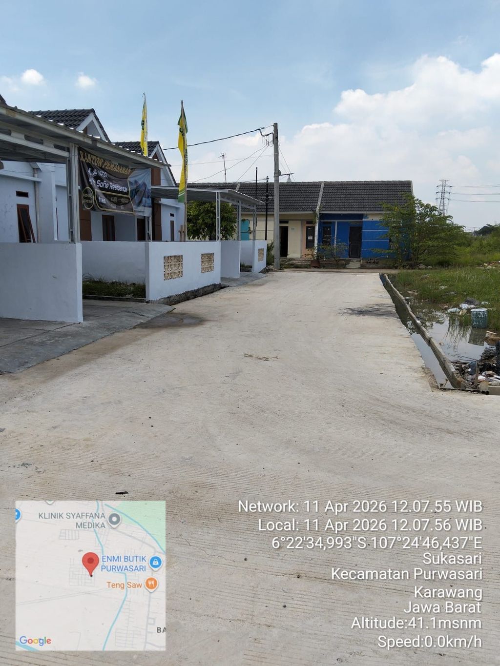 foto tampak rumah tipe 30/60 perumahan Sofie Residence