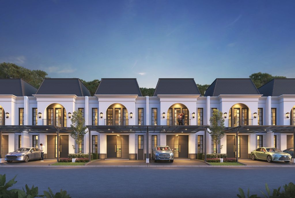 foto tampak rumah tipe Clavenna B perumahan CITRAGRAND CIBUBUR CBD/CITRAGRAND 2 ( CLUSTER ACHILLEA tahap 2)
