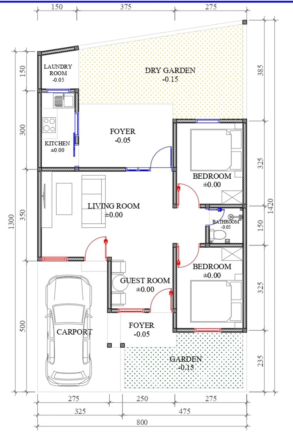 foto denah rumah tipe 45/109 perumahan PERMATA KARISMA RESIDENCE
