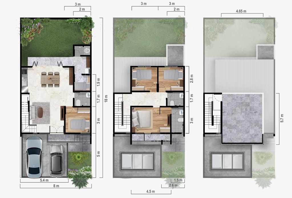 foto denah rumah tipe CENTRO 151 perumahan Centronia Residence