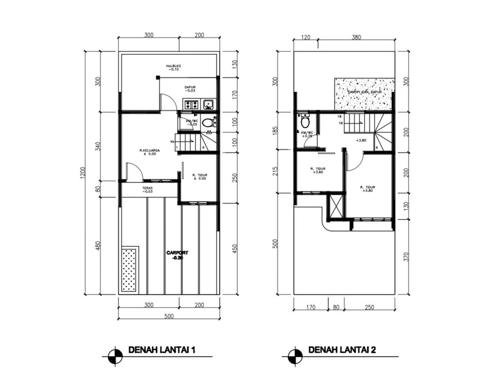 foto denah rumah tipe 43 Compact 3 Kamar HC (472) perumahan G-Land Ciwastra Park 2