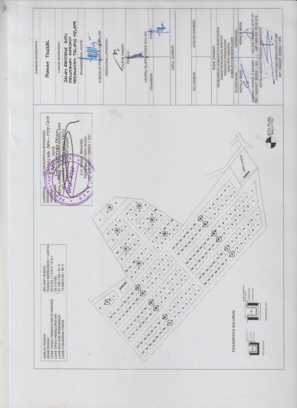 foto denah rumah tipe 36/90 perumahan PESONA SUKAJADI