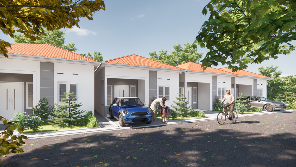 foto denah rumah tipe SINGLE TERBARU perumahan KOBA GREEN RESIDENCE