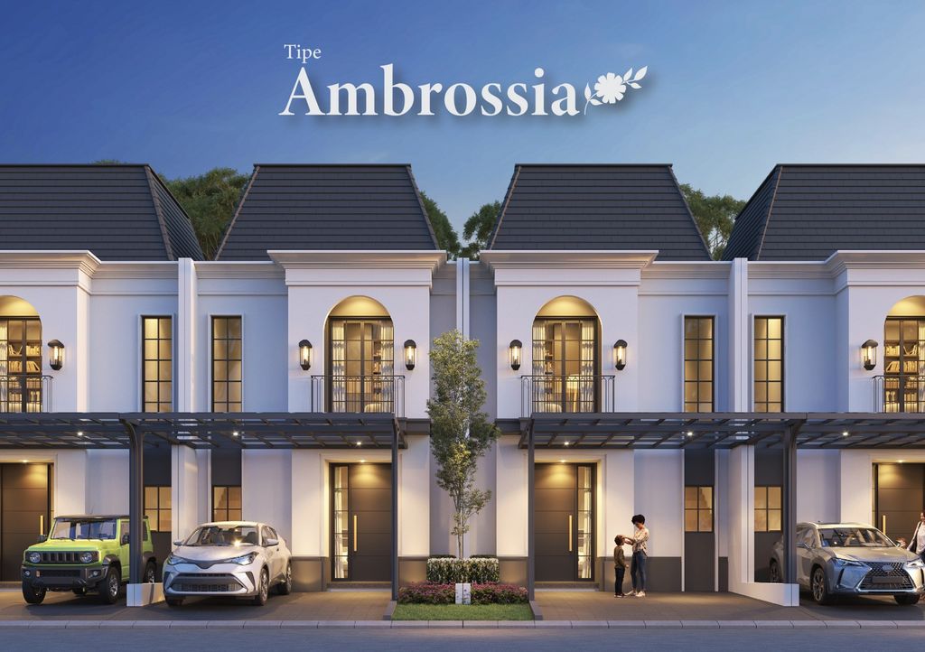 foto tampak rumah tipe Ambrossia perumahan CITRAGRAND CIBUBUR CBD/CITRAGRAND 2 ( CLUSTER ACHILLEA tahap 2)
