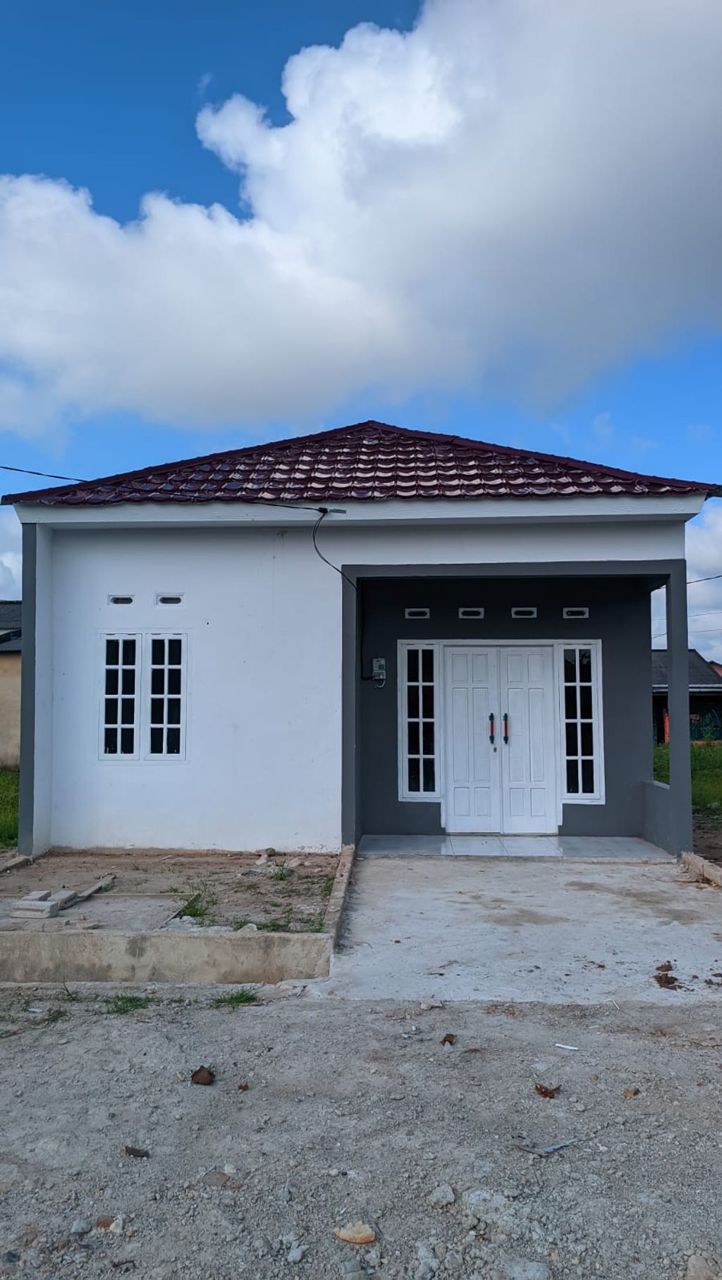 foto tampak rumah tipe SINGLE TERBARU perumahan KOBA GREEN RESIDENCE