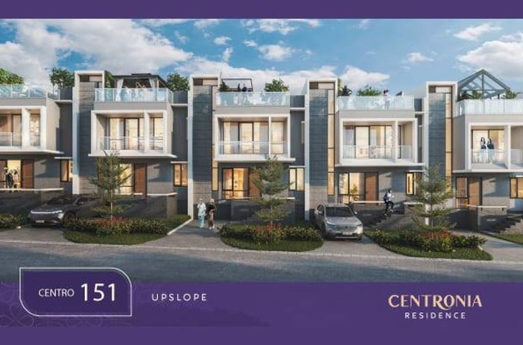 foto tampak rumah tipe CENTRO 151 perumahan Centronia Residence