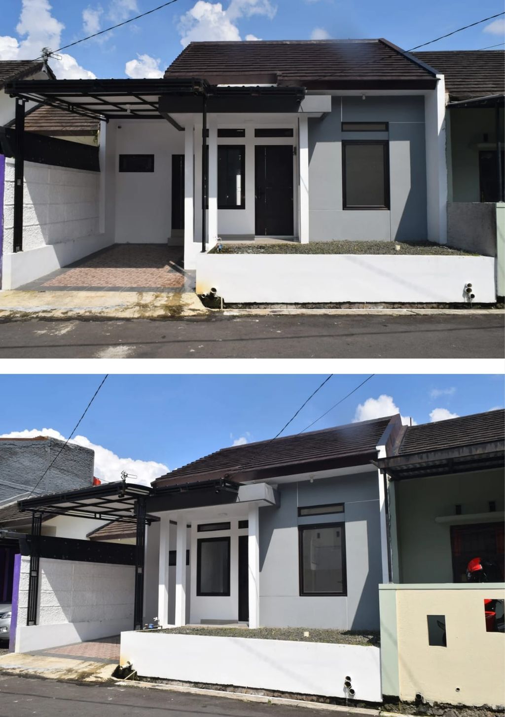 foto tampak rumah tipe 45/109 perumahan PERMATA KARISMA RESIDENCE