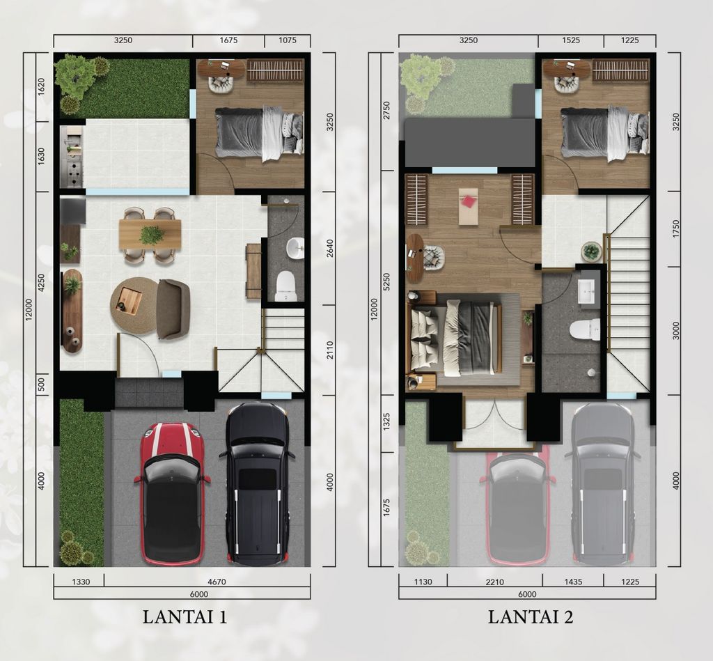 foto denah rumah tipe Ambrossia perumahan CITRAGRAND CIBUBUR CBD/CITRAGRAND 2 ( CLUSTER ACHILLEA tahap 2)