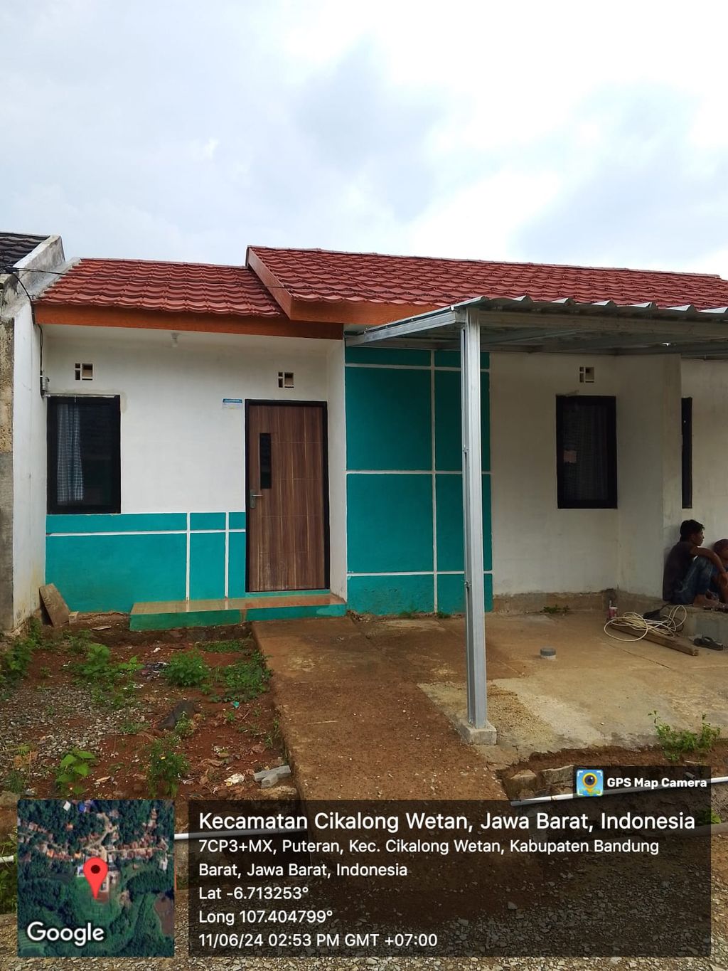 foto tampak rumah tipe 30/60 perumahan PELANGI D'PUTERAN