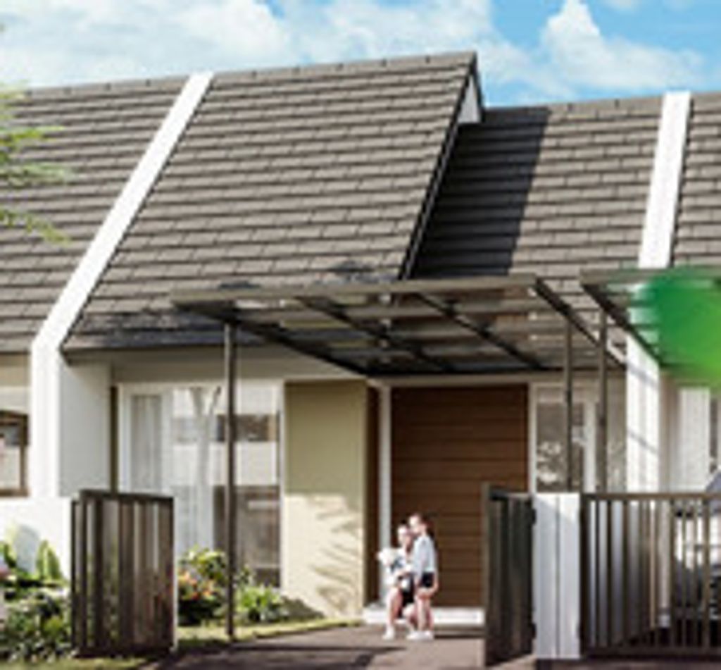 foto tampak rumah tipe FLOREA 2BR 496 perumahan MUTIARA GADING CITY CLUSTER MONACO & PARIS