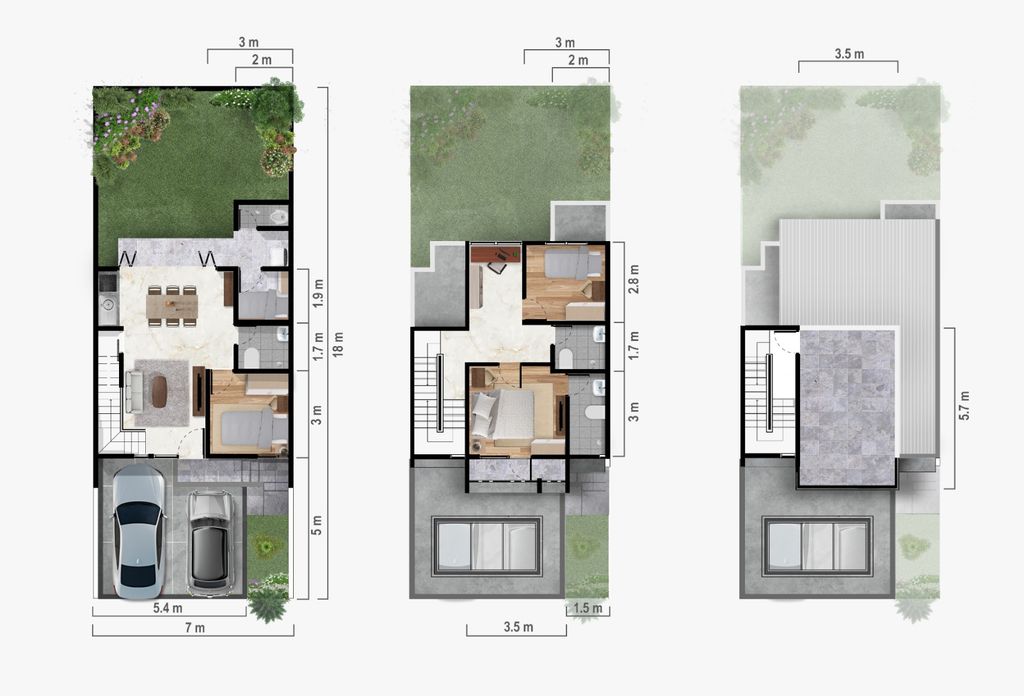 foto denah rumah tipe CENTRO 125 A perumahan Centronia Residence